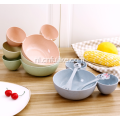 Mickey Mouse Shape Wheat Straw Kids Servies